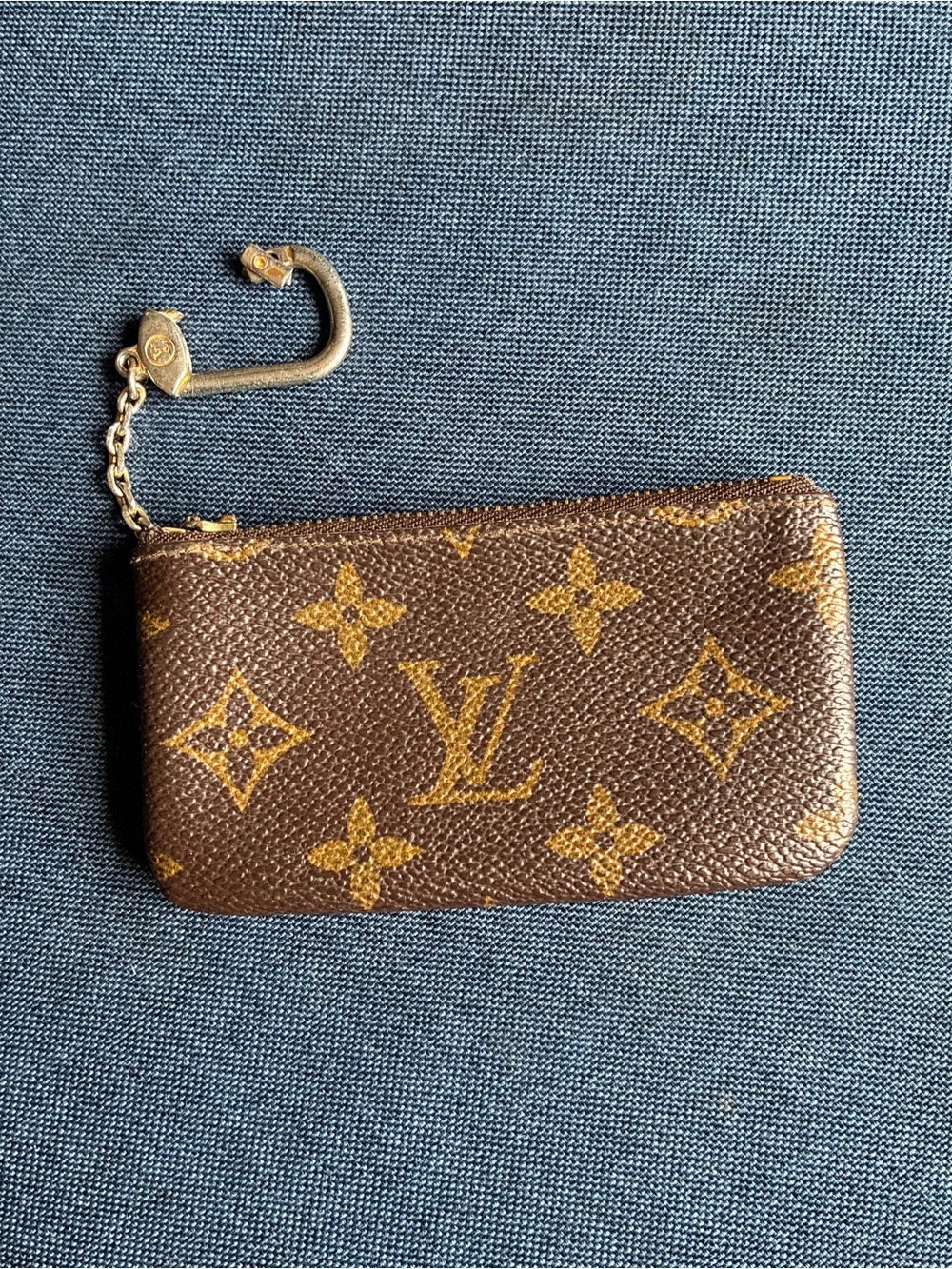 Louis Vuitton Monogram Canvas Key & Card Holder in Brown and Gold